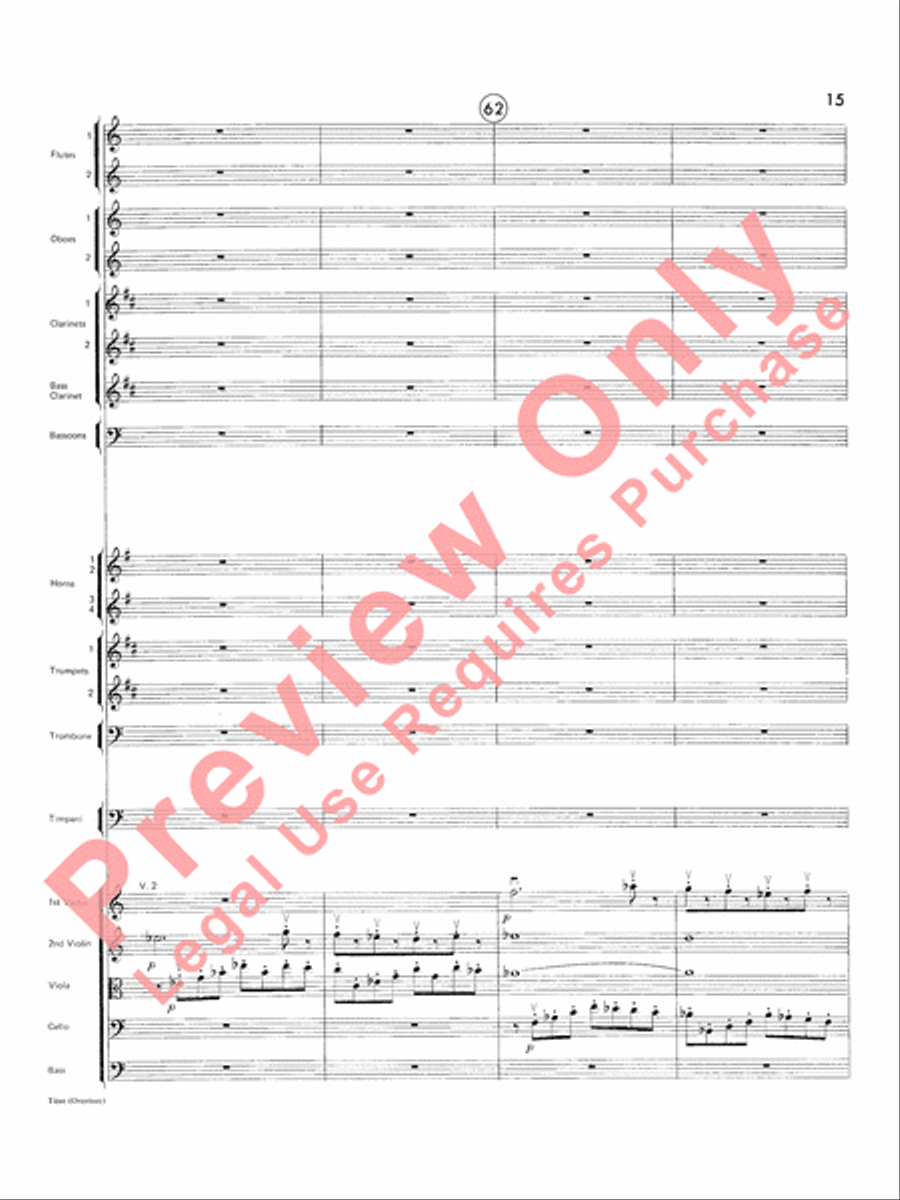 Titus Overture Titus Overture Full Orchestra scores gallery preview page 16