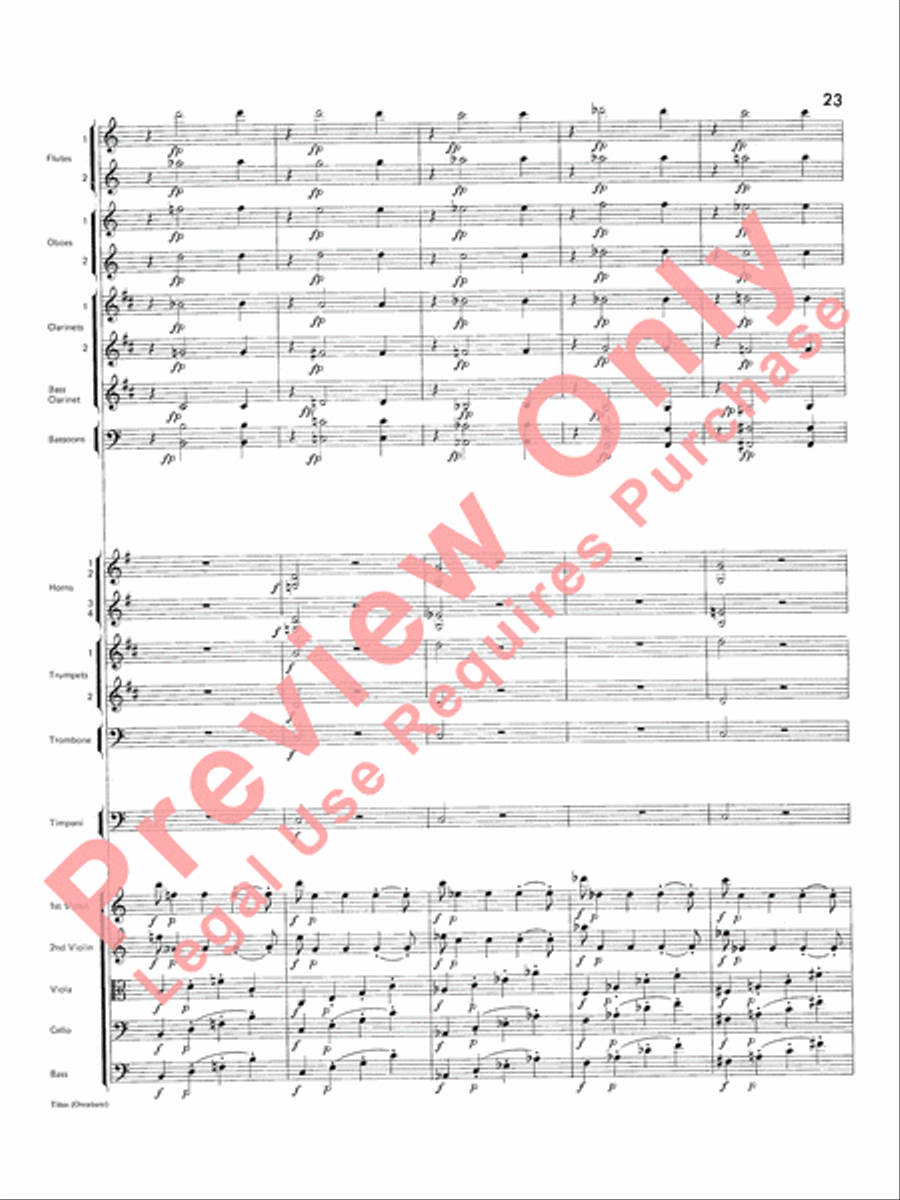 Titus Overture Titus Overture Full Orchestra scores gallery preview page 24