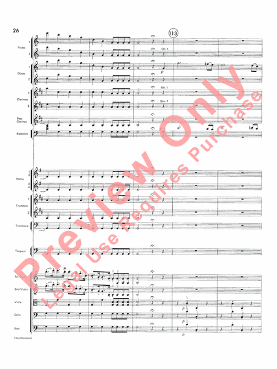 Titus Overture Titus Overture Full Orchestra scores gallery preview page 27