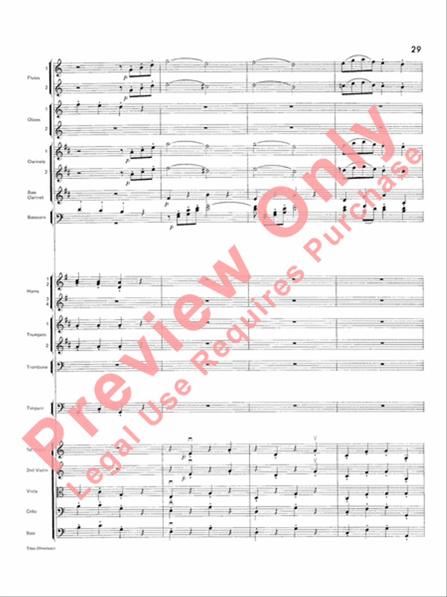 Titus Overture Titus Overture Full Orchestra scores gallery preview page 30