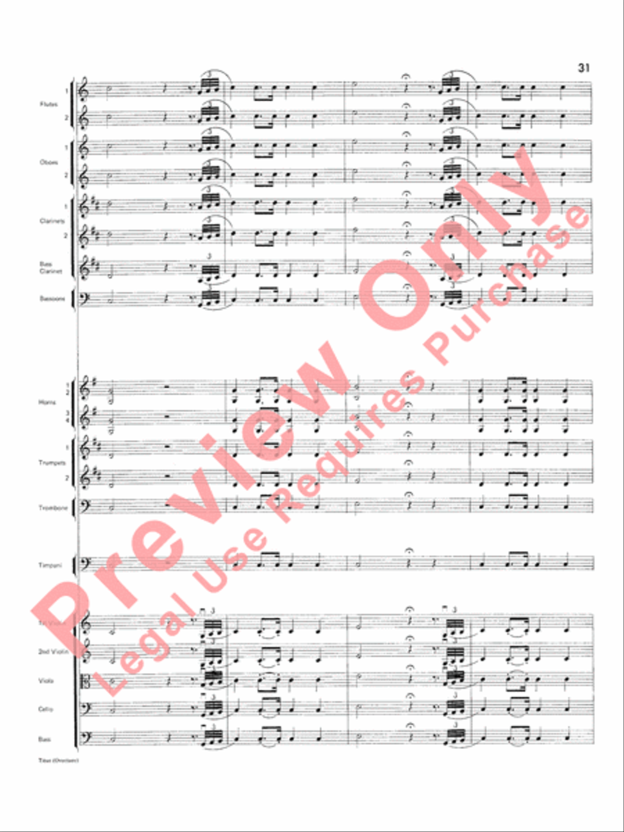 Titus Overture Titus Overture Full Orchestra scores gallery preview page 32
