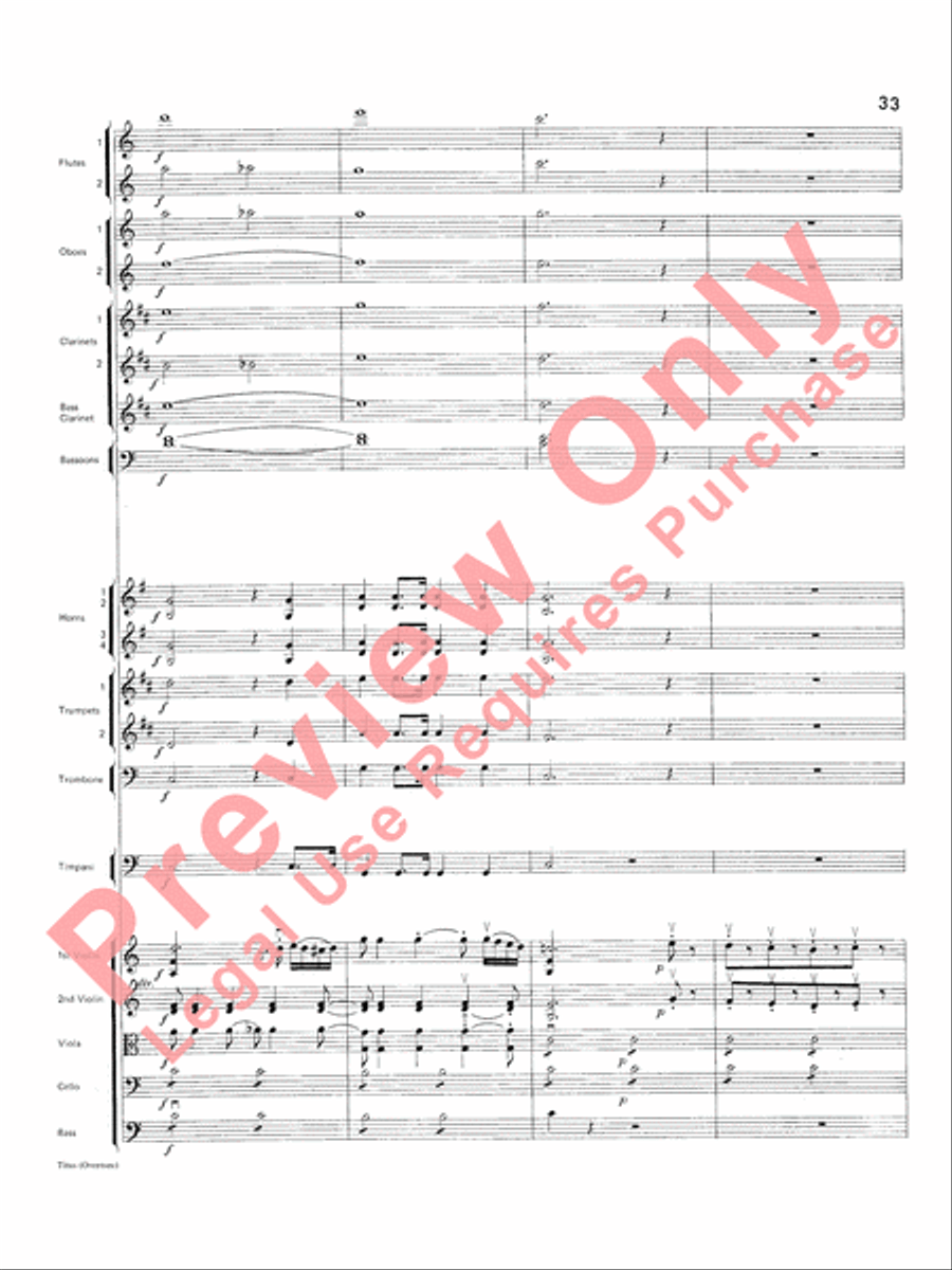 Titus Overture Titus Overture Full Orchestra scores gallery preview page 34