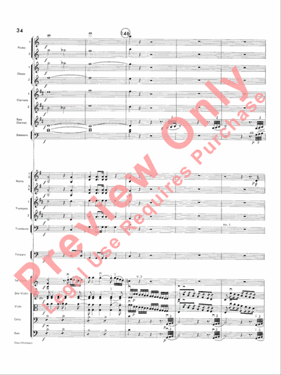 Titus Overture Titus Overture Full Orchestra scores gallery preview page 35