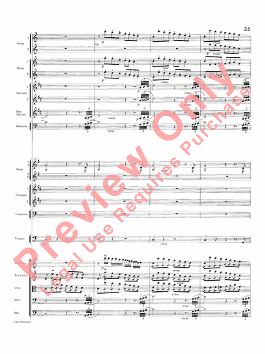 Titus Overture Titus Overture Full Orchestra scores gallery preview page 36