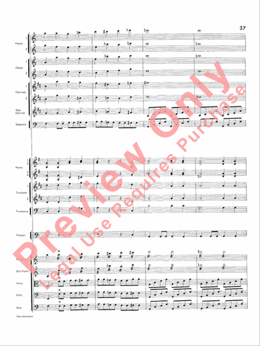 Titus Overture Titus Overture Full Orchestra scores gallery preview page 38