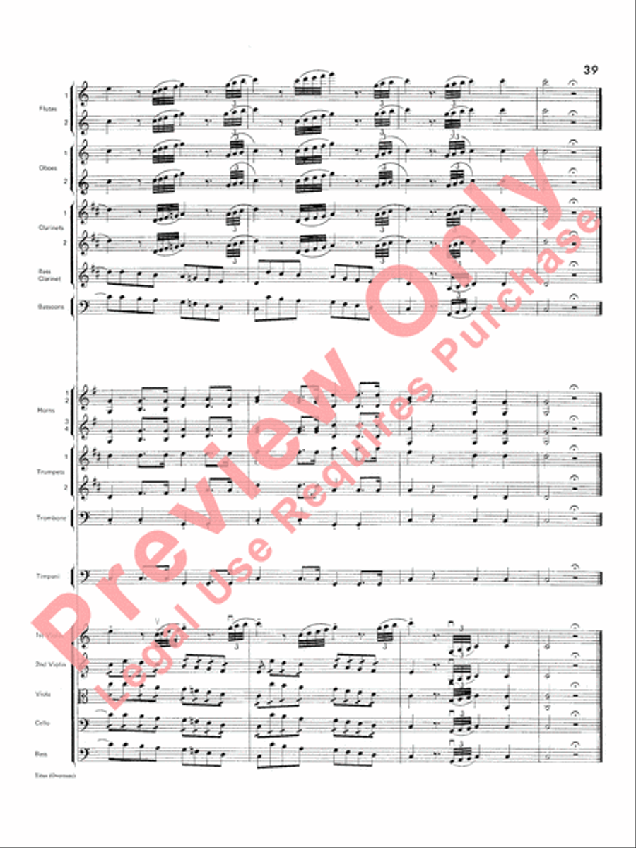 Titus Overture Titus Overture Full Orchestra scores gallery preview page 40