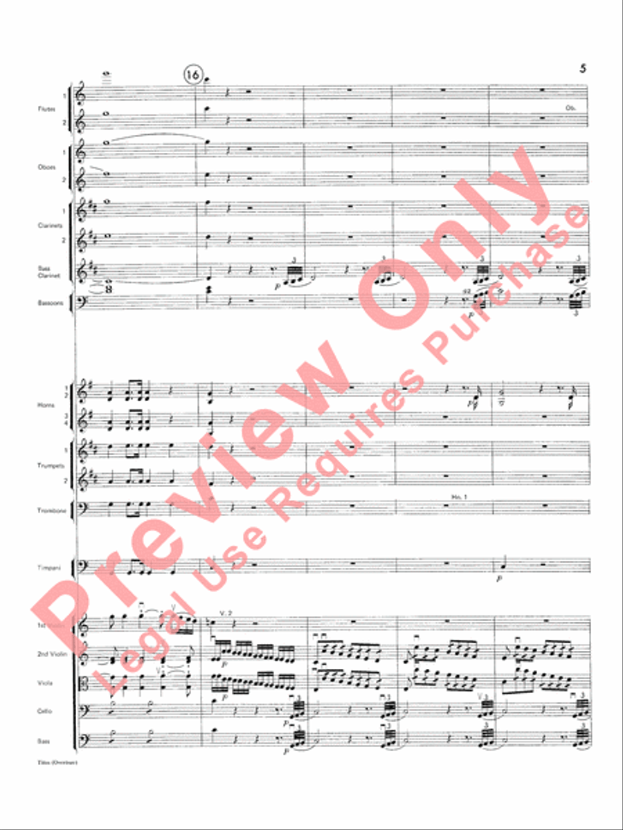 Titus Overture Titus Overture Full Orchestra scores gallery preview page 6