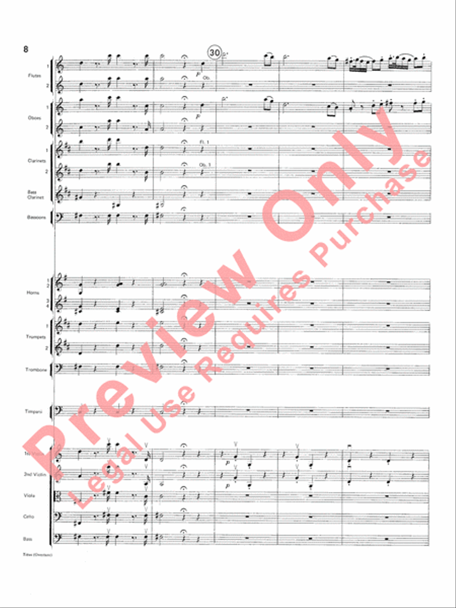 Titus Overture Titus Overture Full Orchestra scores gallery preview page 9