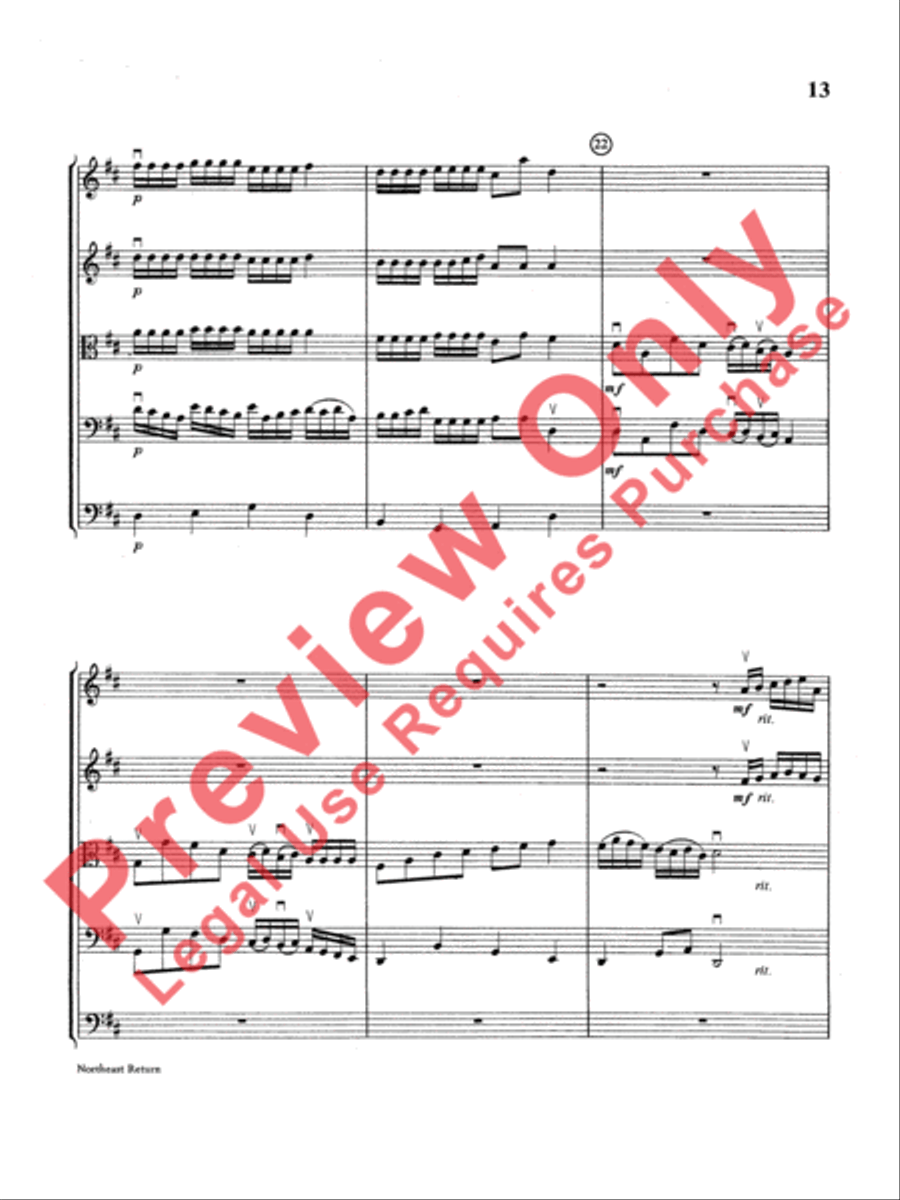 Northeast Return Northeast Return String Orchestra scores gallery preview page 14
