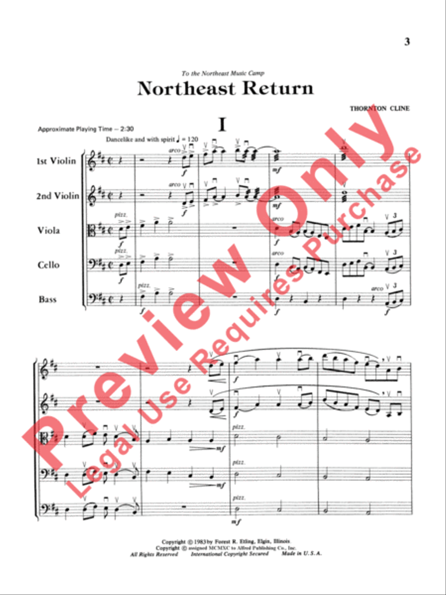 Northeast Return Northeast Return String Orchestra scores gallery preview page 4
