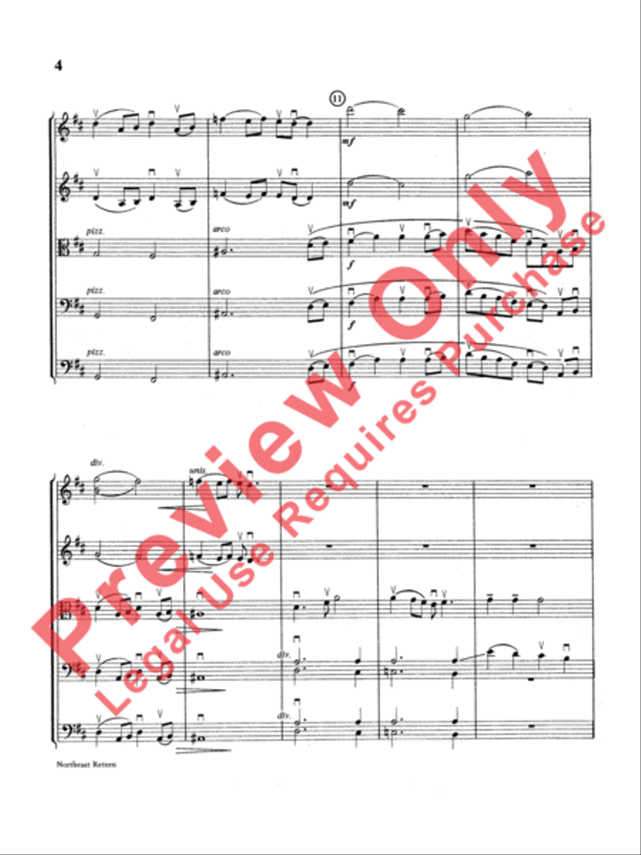 Northeast Return Northeast Return String Orchestra scores gallery preview page 5