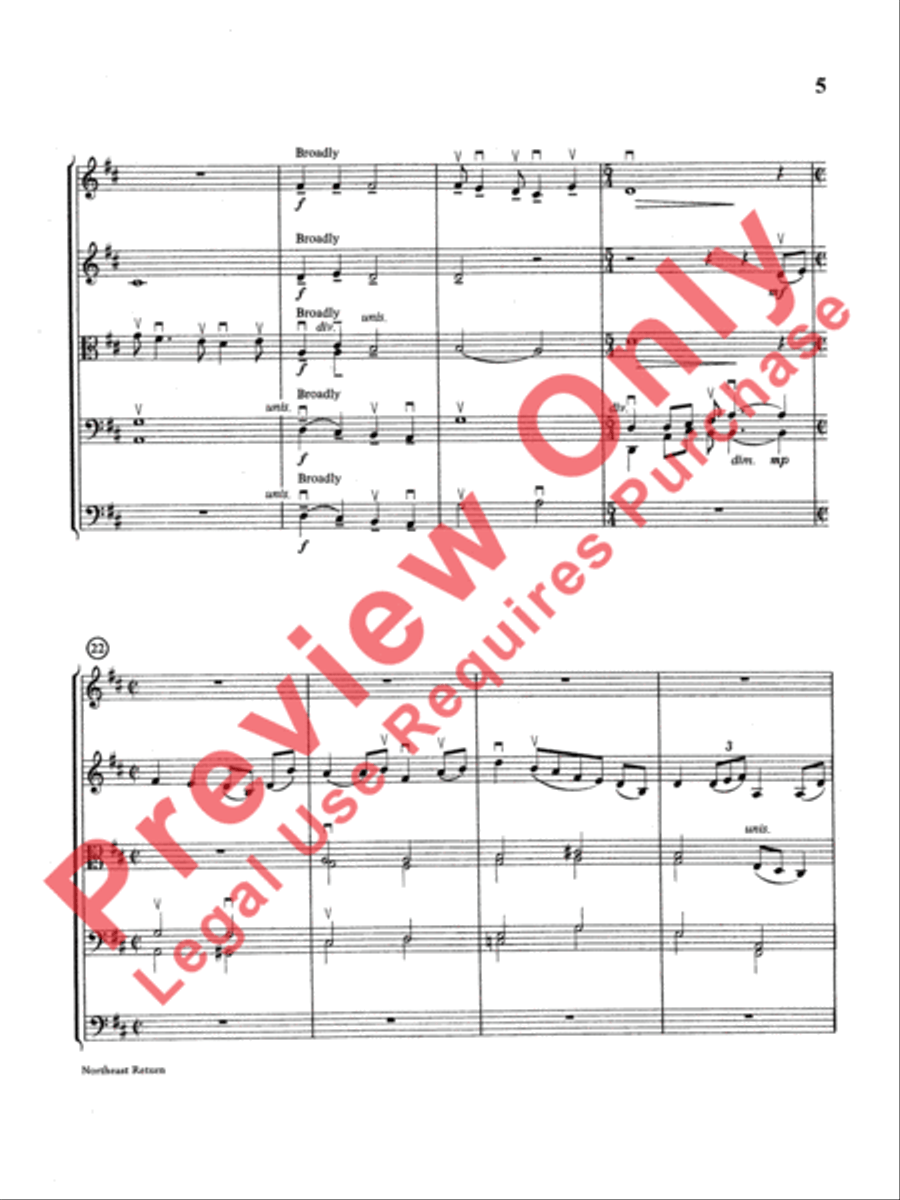 Northeast Return Northeast Return String Orchestra scores gallery preview page 6