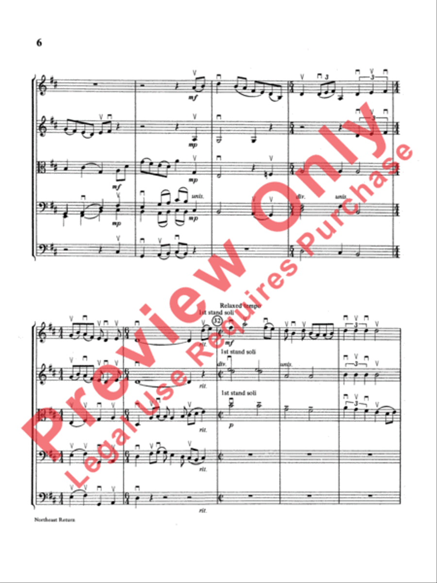 Northeast Return Northeast Return String Orchestra scores gallery preview page 7