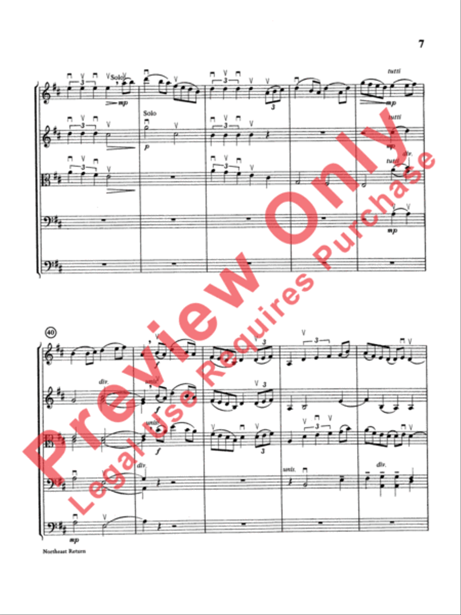 Northeast Return Northeast Return String Orchestra scores gallery preview page 8