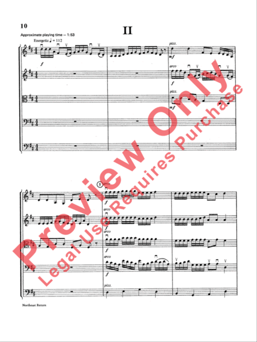 Northeast Return Northeast Return String Orchestra scores gallery preview page 11