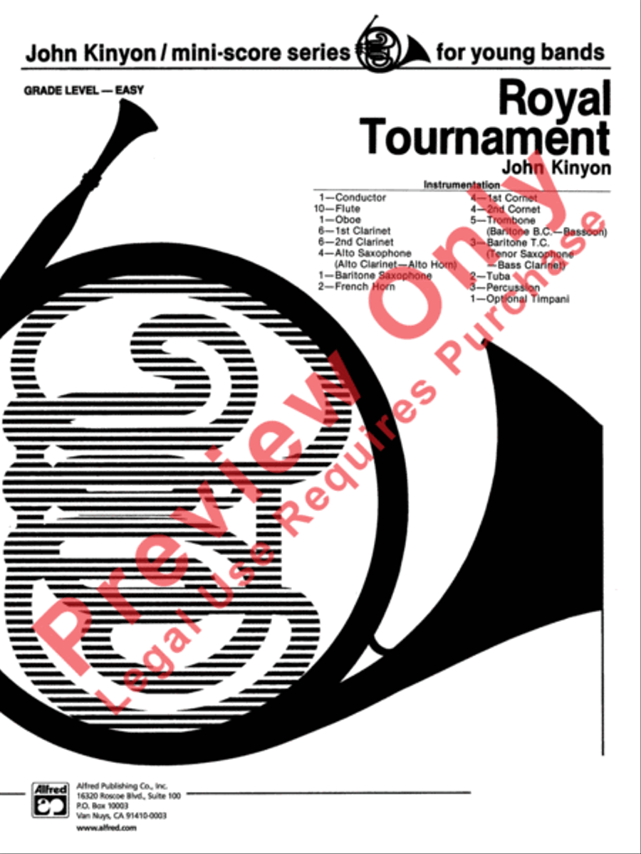 Royal Tournament Royal Tournament Concert Band scores gallery preview page 2