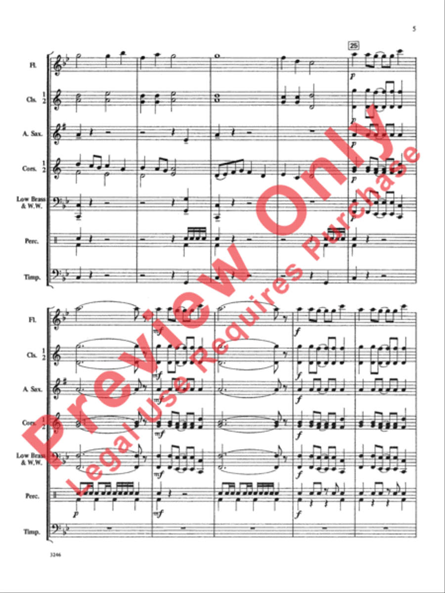 Royal Tournament Royal Tournament Concert Band scores gallery preview page 6