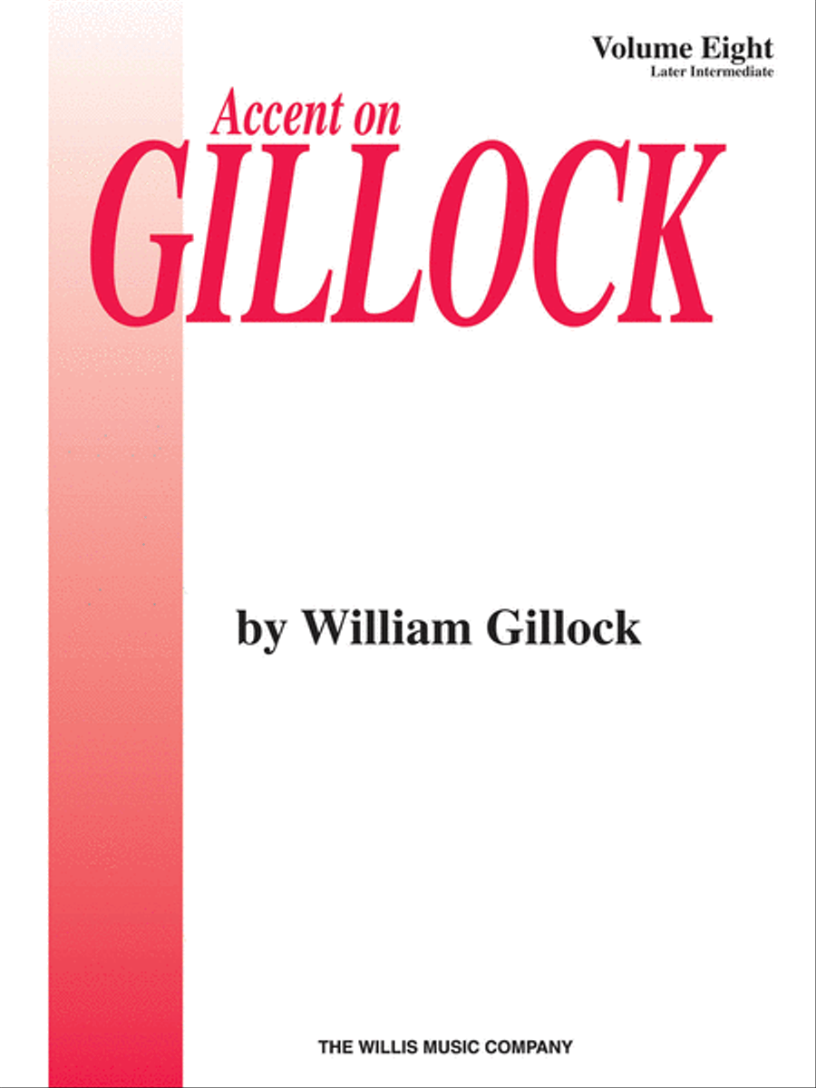 Accent on Gillock Volume 8 Piano Method scores gallery preview page 1