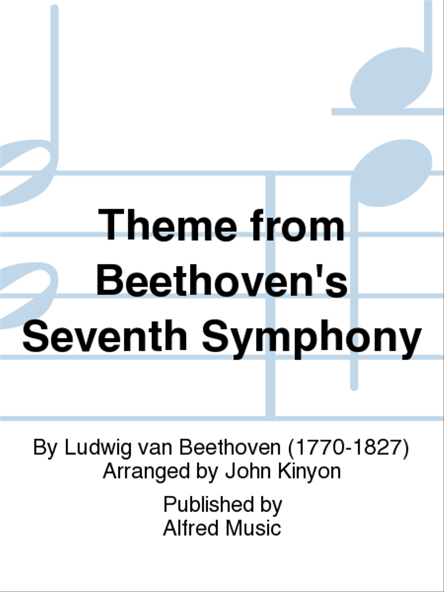 Theme from Beethoven's Seventh Symphony Concert Band scores gallery preview page 1