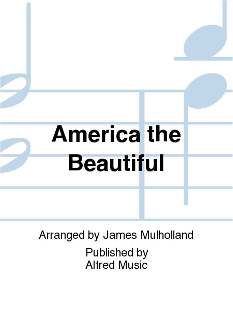 America the Beautiful Concert Band scores gallery preview page 1