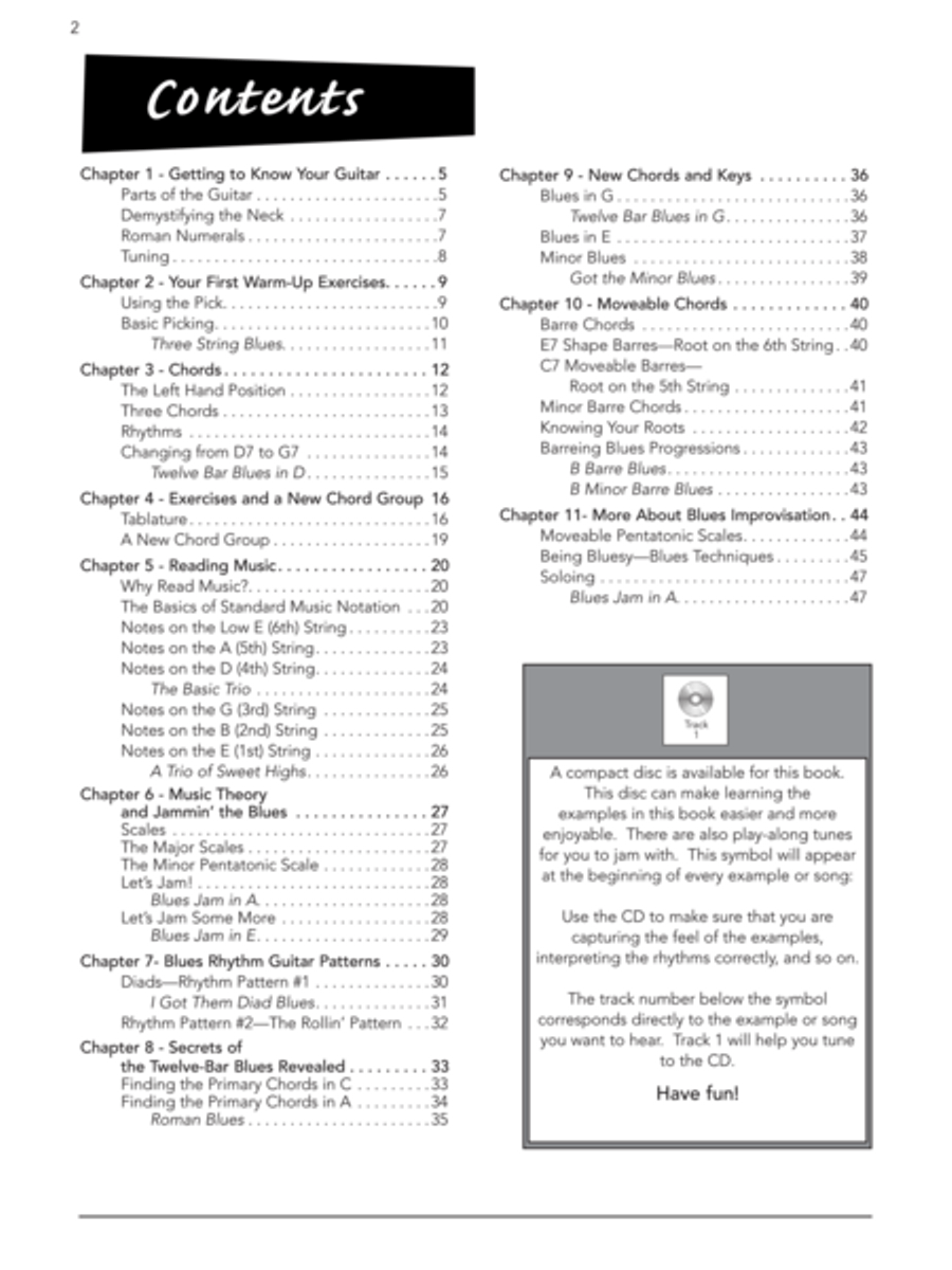 Blues Guitar for Beginners Electric Guitar scores gallery preview page 2