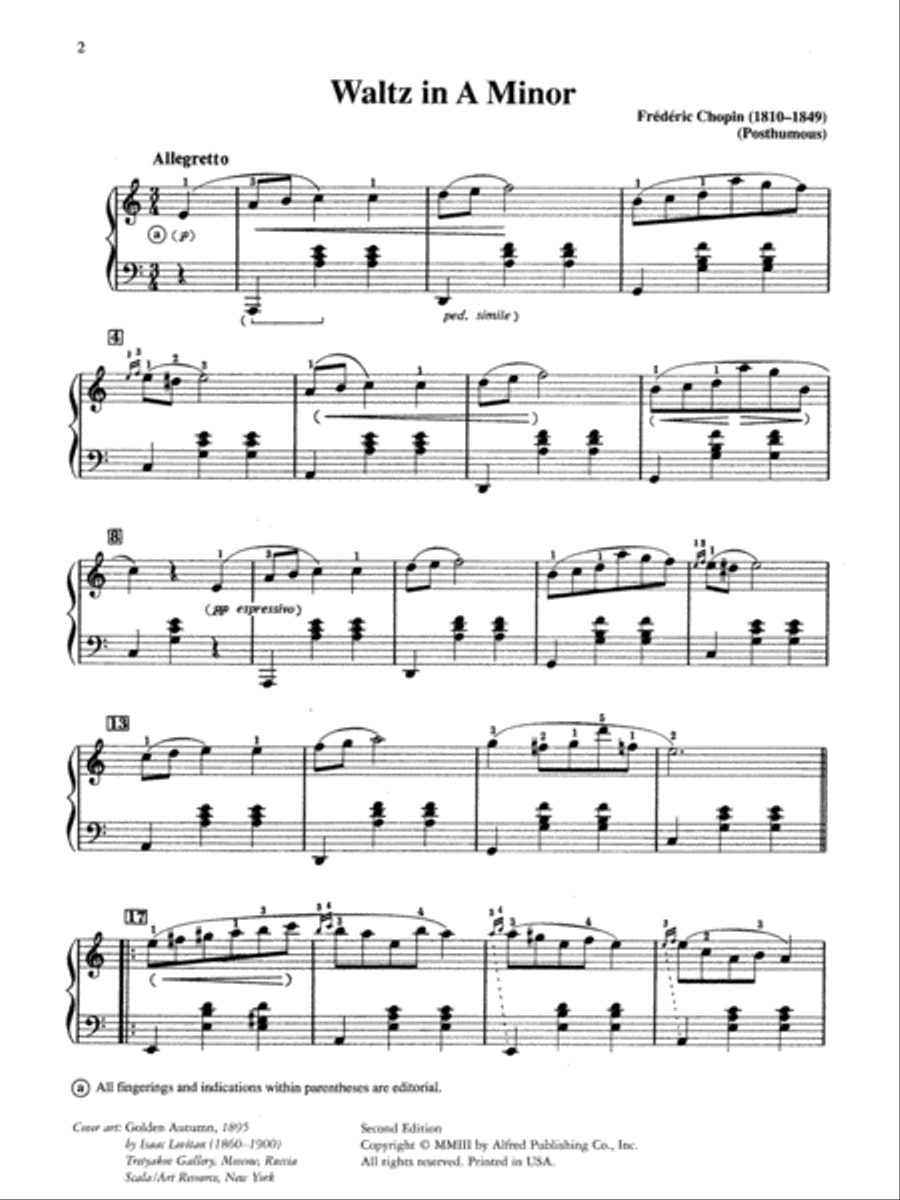 Waltz in A minor Waltz in A minor Small Ensemble scores gallery preview page 2