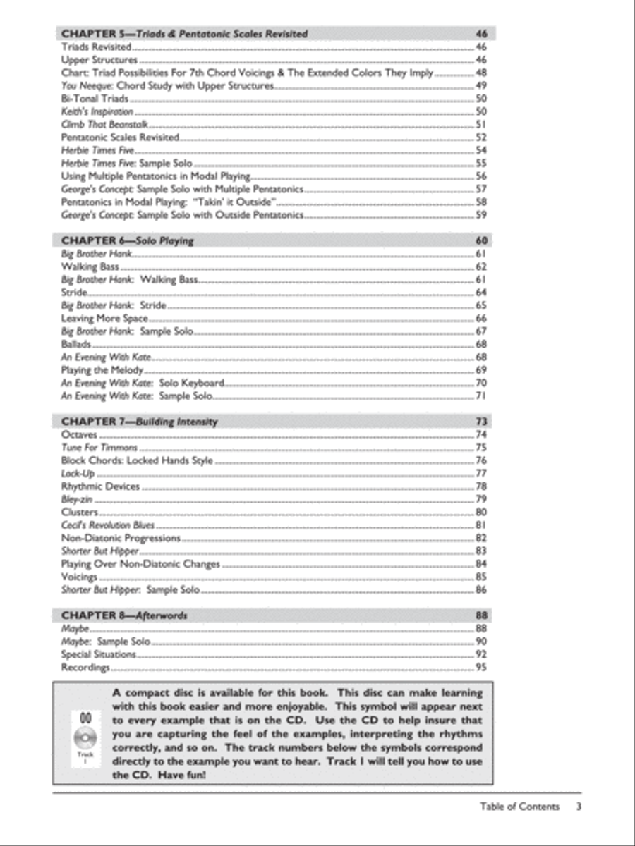 Complete Jazz Keyboard Method Piano Method scores gallery preview page 3