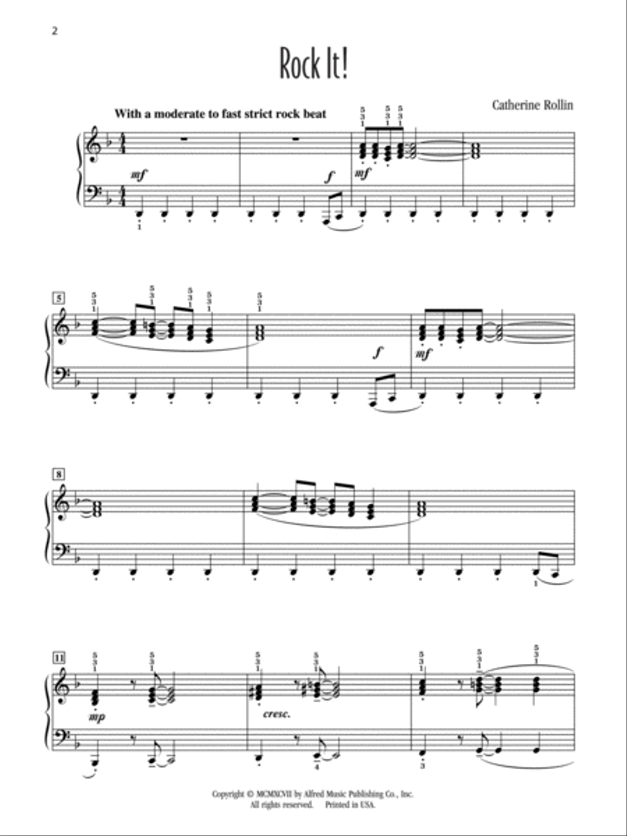 Rock It! Rock It! Easy Piano scores gallery preview page 2
