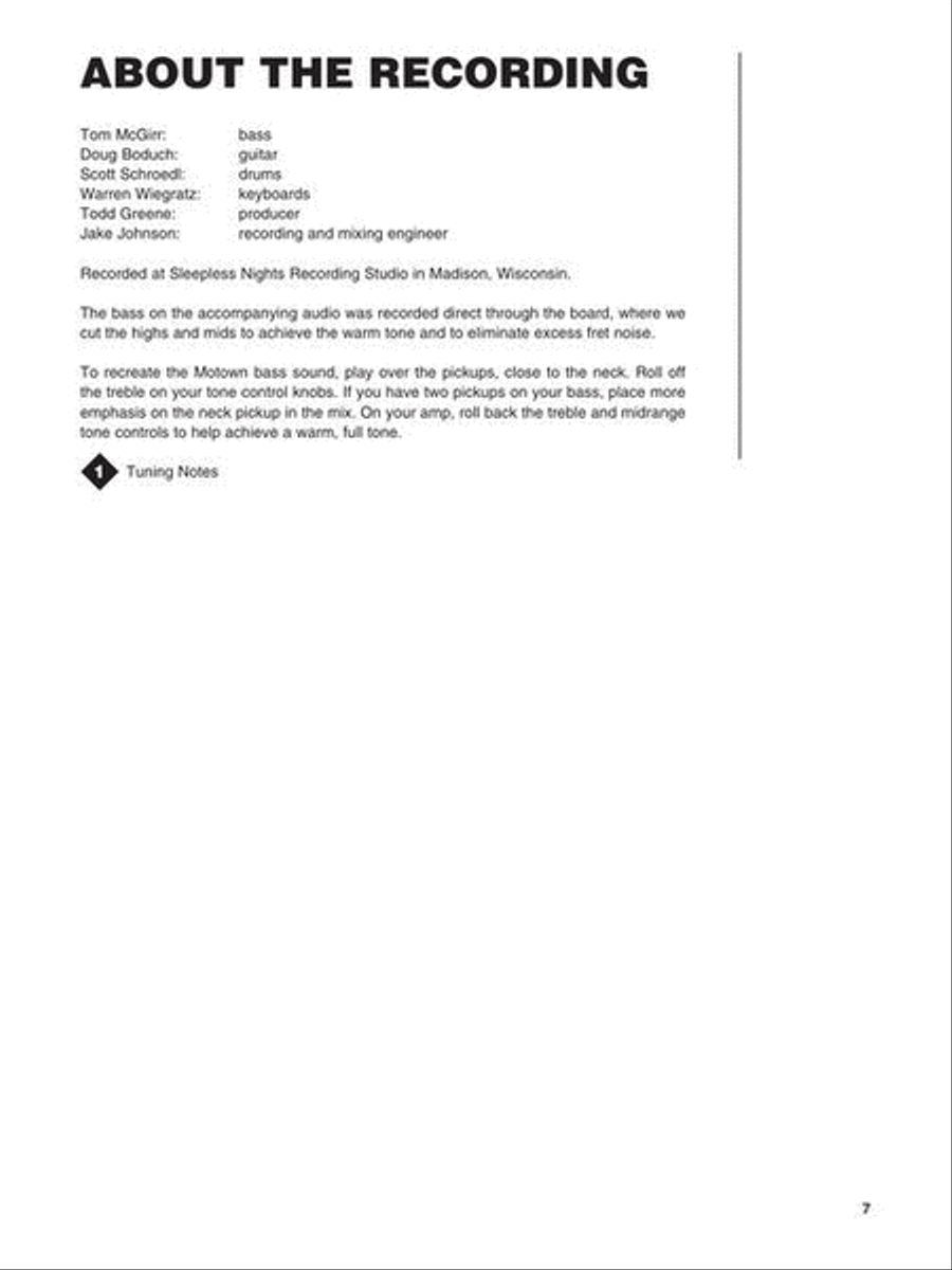 Motown Bass Motown Bass Bass Guitar Tablature scores gallery preview page 6