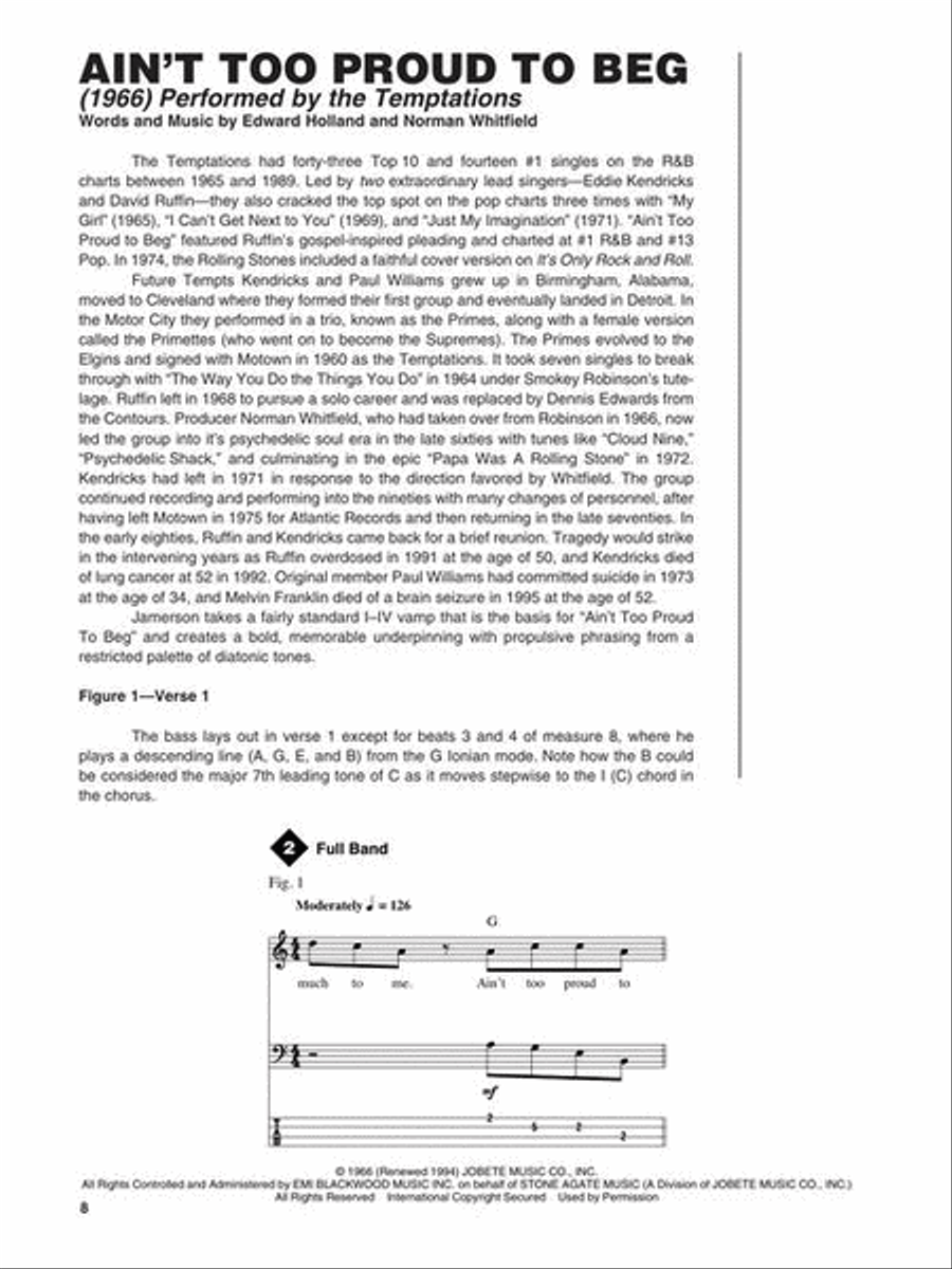 Motown Bass Motown Bass Bass Guitar Tablature scores gallery preview page 7