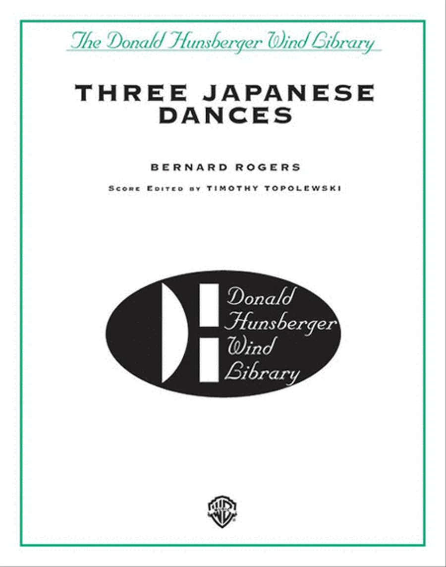 Three Japanese Dances Three Japanese Dances Concert Band scores gallery preview page 1