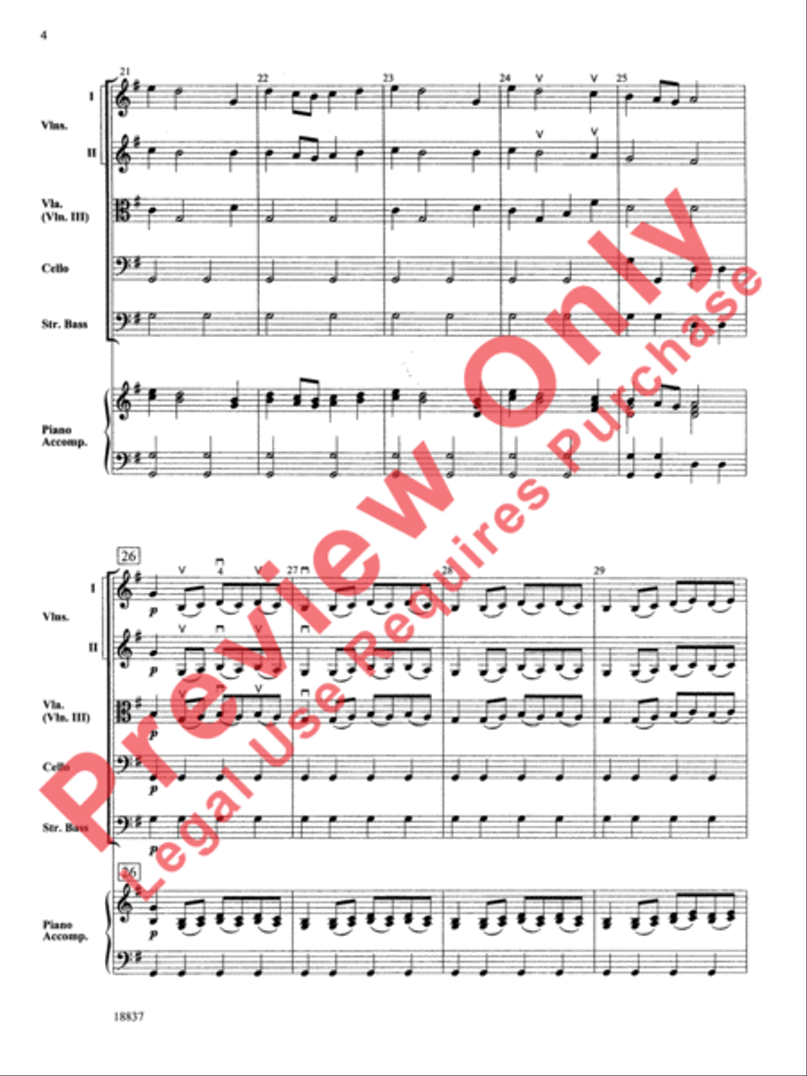 Spring Spring String Orchestra scores gallery preview page 5