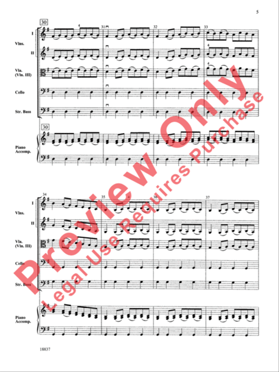 Spring Spring String Orchestra scores gallery preview page 6