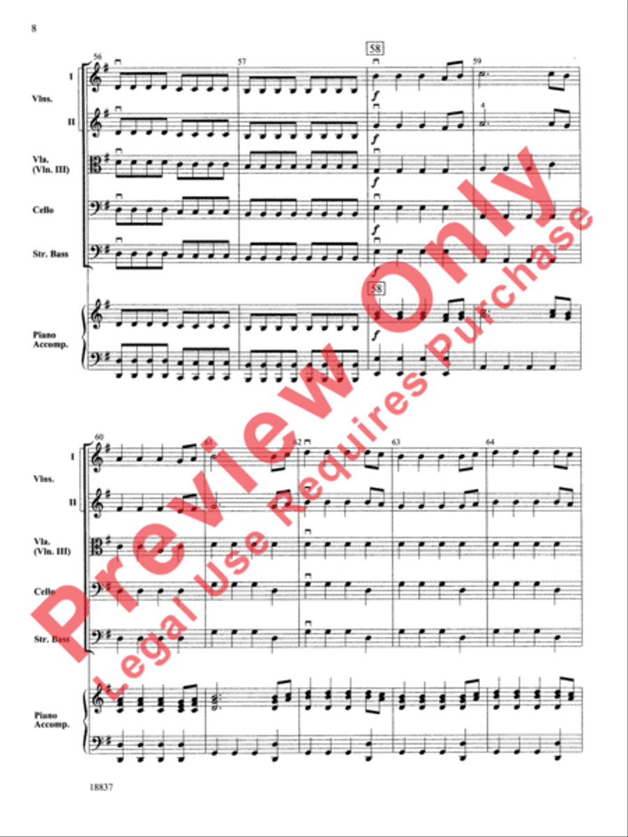 Spring Spring String Orchestra scores gallery preview page 9