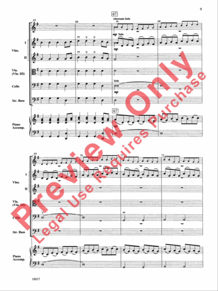Spring Spring String Orchestra scores gallery preview page 10