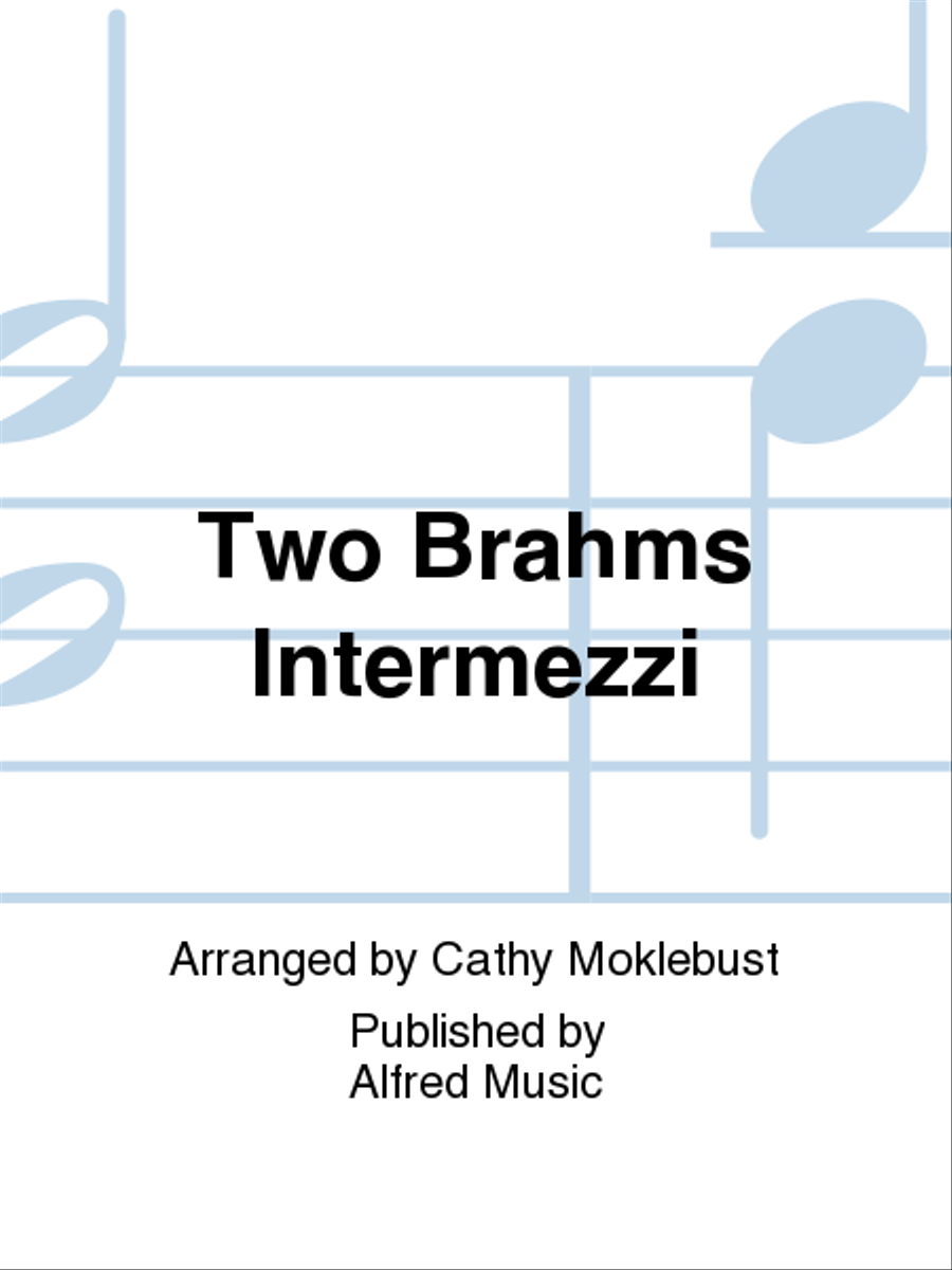 Two Brahms Intermezzi Handbell scores gallery preview page 1
