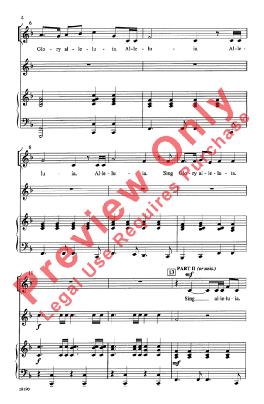 Festival Alleluia Festival Alleluia Choir scores gallery preview page 3