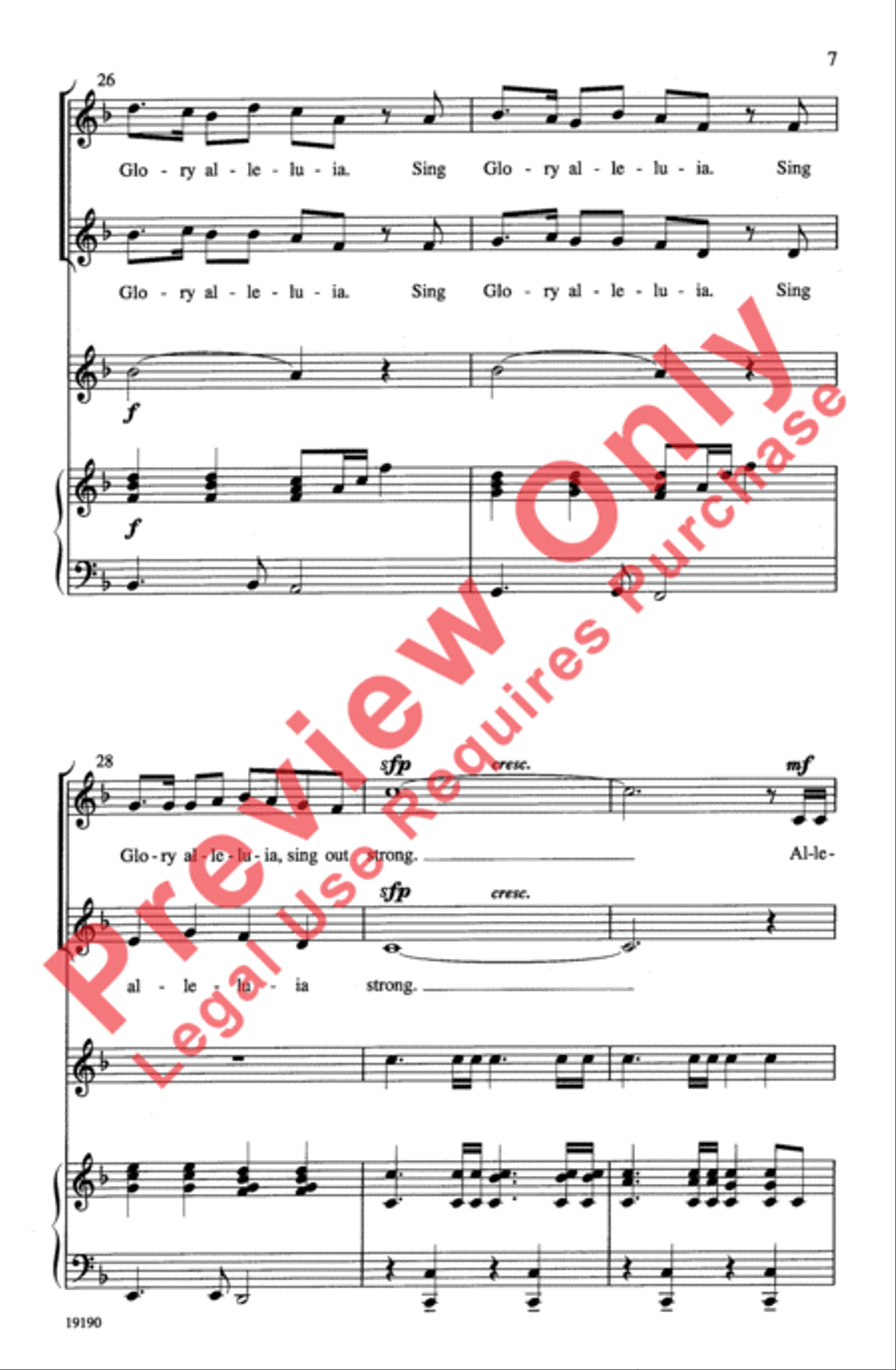 Festival Alleluia Festival Alleluia Choir scores gallery preview page 6