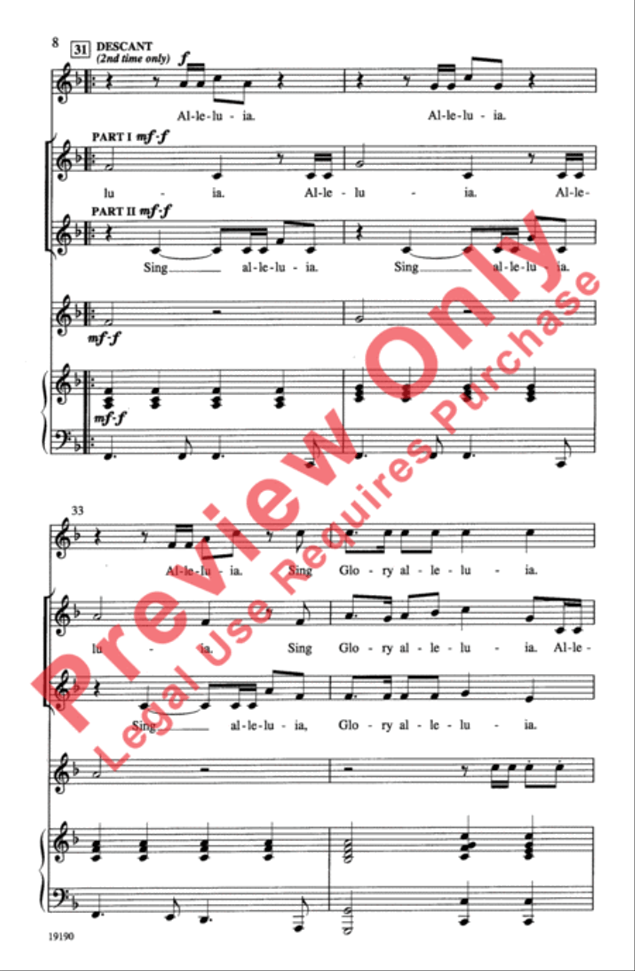 Festival Alleluia Festival Alleluia Choir scores gallery preview page 7