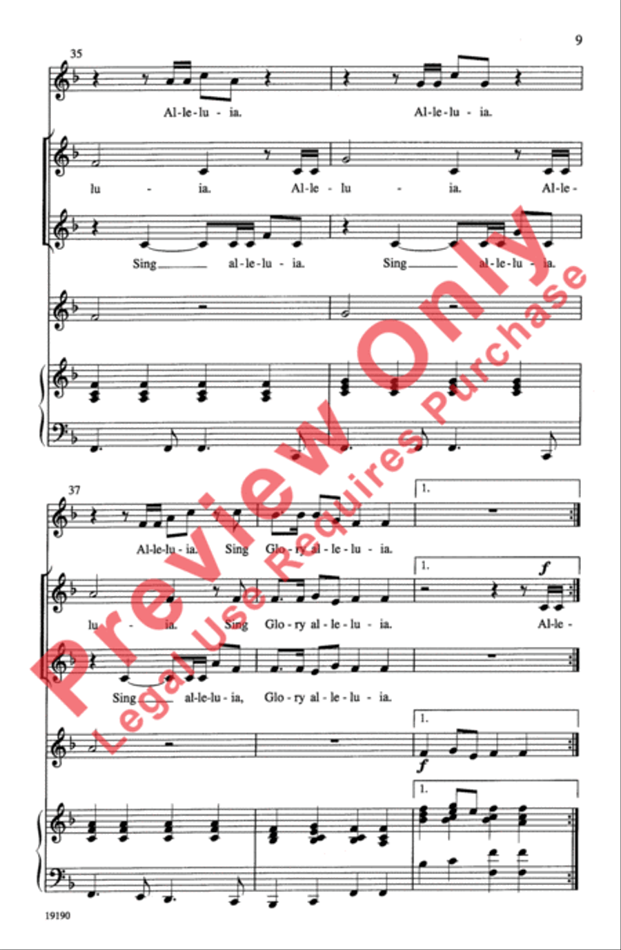 Festival Alleluia Festival Alleluia Choir scores gallery preview page 8