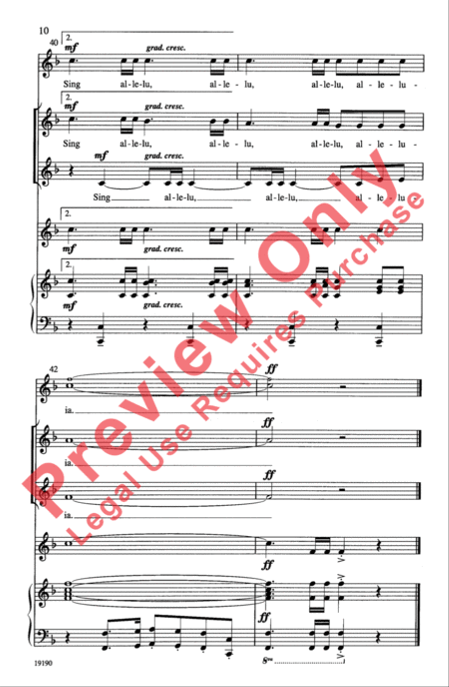 Festival Alleluia Festival Alleluia Choir scores gallery preview page 9