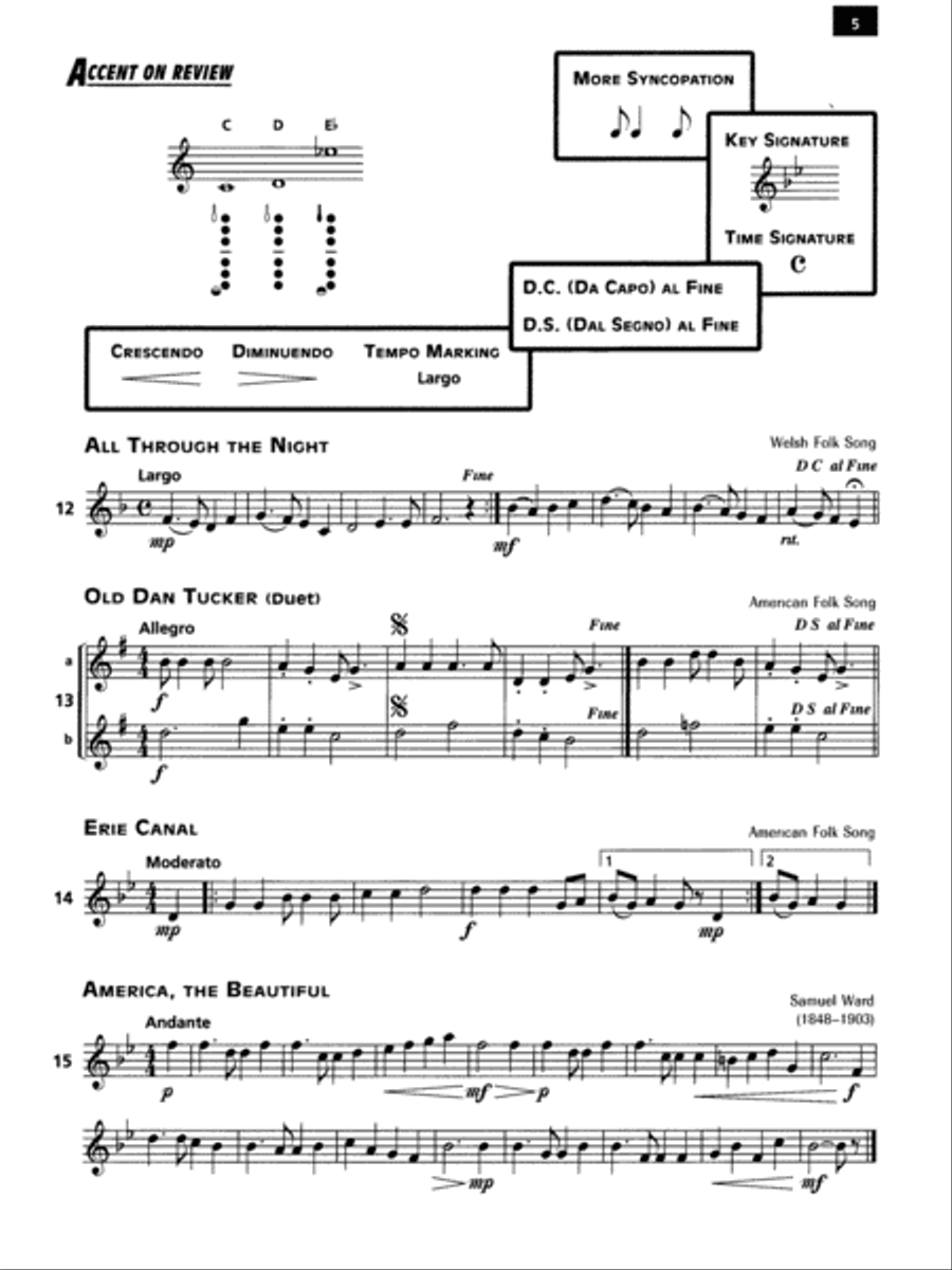 Accent on Achievement, Book 2 Concert Band Methods scores gallery preview page 2