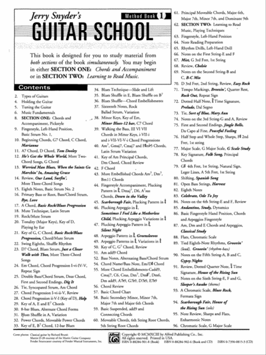 Jerry Snyder's Guitar School, Method Book, Book 1 Easy Guitar scores gallery preview page 2