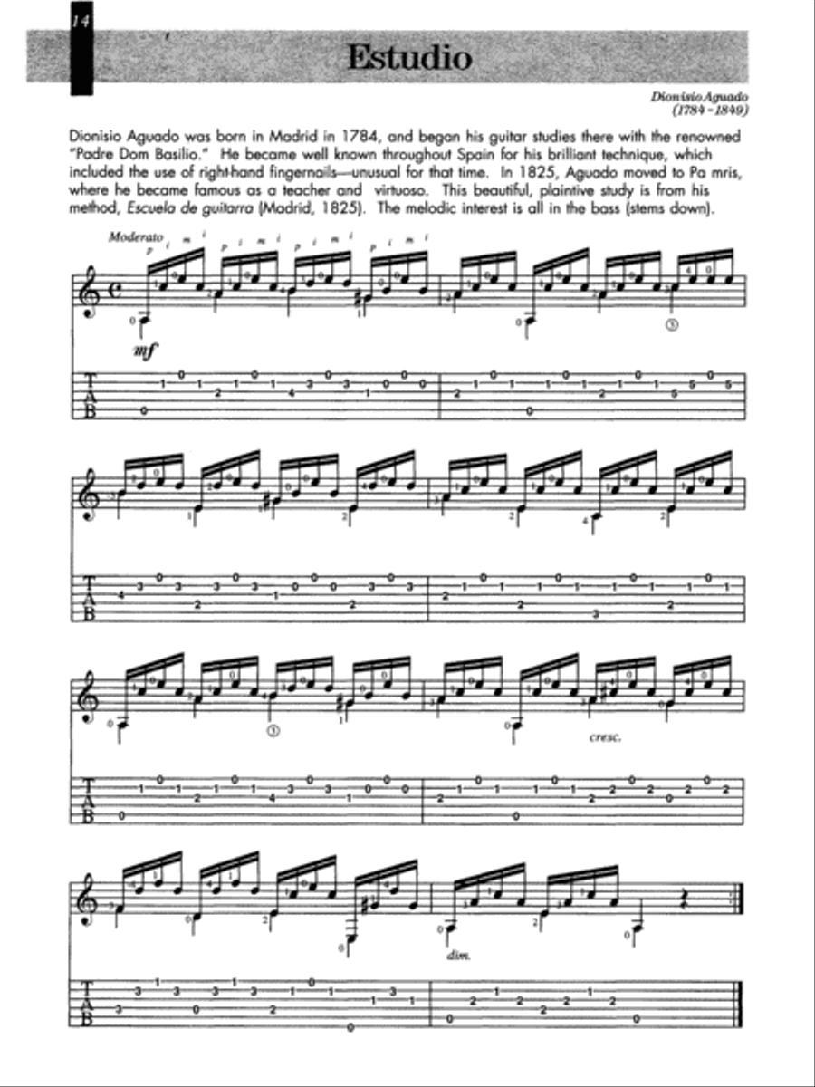 Spanish for Guitar - Masters in Tab Classical Guitar scores gallery preview page 3