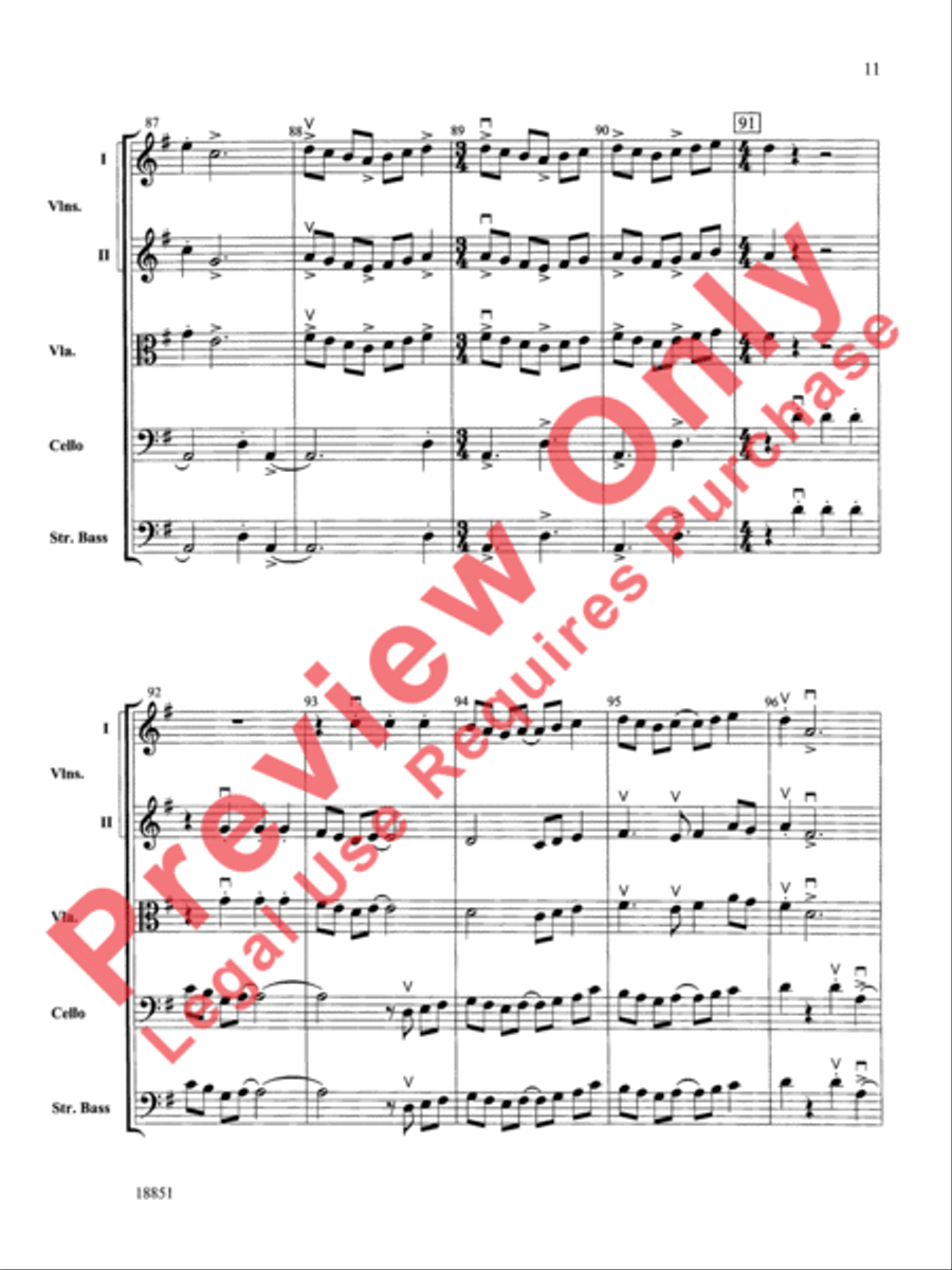 Overture Allegro Overture Allegro String Orchestra scores gallery preview page 12