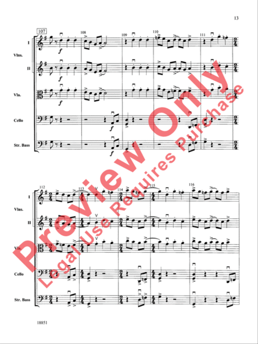 Overture Allegro Overture Allegro String Orchestra scores gallery preview page 14