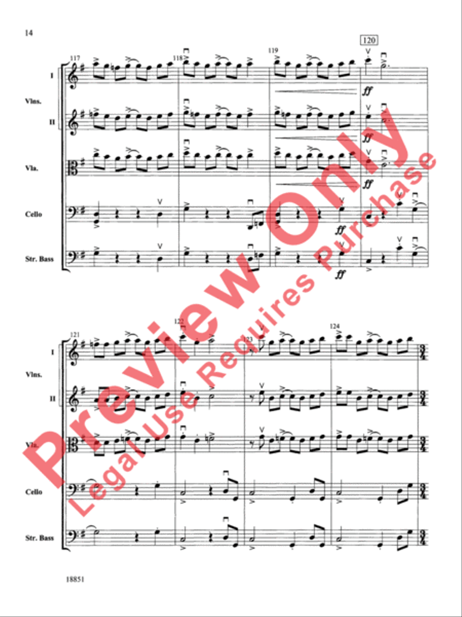 Overture Allegro Overture Allegro String Orchestra scores gallery preview page 15