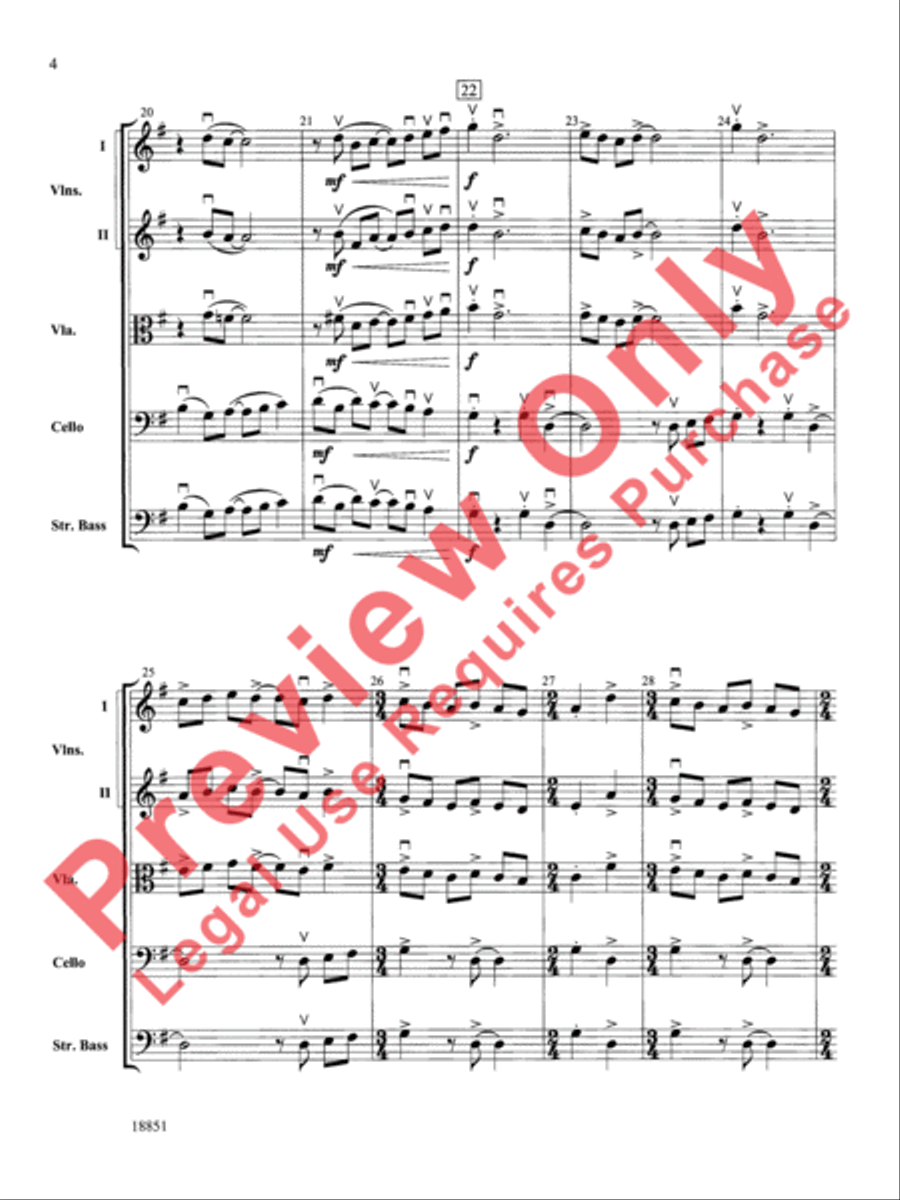 Overture Allegro Overture Allegro String Orchestra scores gallery preview page 5