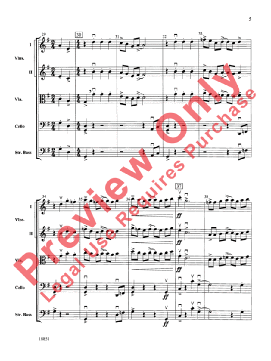 Overture Allegro Overture Allegro String Orchestra scores gallery preview page 6