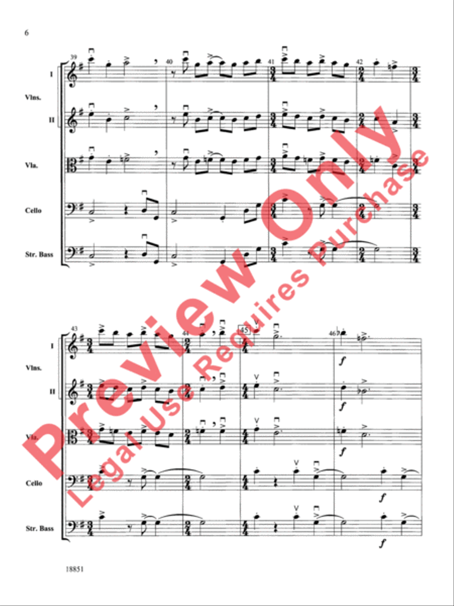 Overture Allegro Overture Allegro String Orchestra scores gallery preview page 7